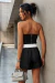 Imagem do 9855a Conjunto Bicolor Curto Feminino Cropped e Shorts