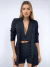 Conjunto Feminino Blazer Colete Duplo Shorts Curto Elegante 1020