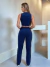 9470a Conjunto de cropped e calça - Tropical Fashion