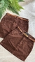Saia Jeans Marrom - comprar online