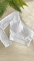 Cropped Nula manga - BRANCO - comprar online