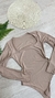 Body manga longa decote quadrado suplex - comprar online