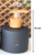 Kit Lavabo Black Wood Picolo - comprar online