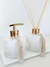 Kit Lavabo picolo degradê branco- dourado - Júlia Fragrance Decor