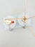 Kit Lavabo picolo degradê branco- dourado - loja online