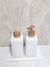 Kit Square White Wood com Bandeja