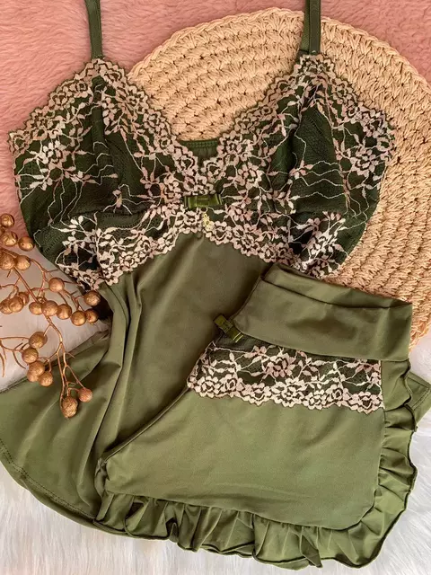 Baby Doll Babado Branco Francesa - comprar online