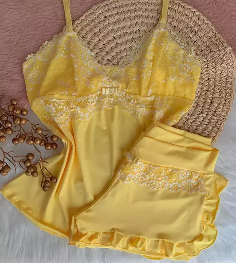 Baby Doll Babado Azul Francesa - comprar online