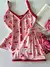 Pijama Botões Fluity Estampa Cereja Xadrez - comprar online