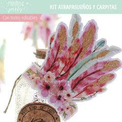 fiesta atrapasueños kit imprimible