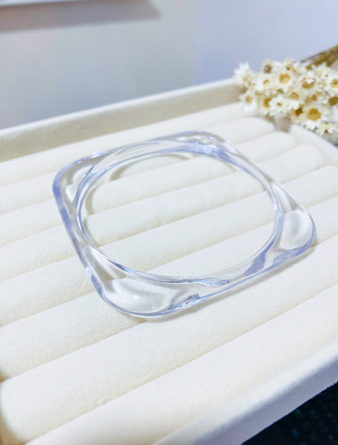 Pulseira Transparente Quadrada Tendência 2025 - comprar online