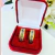 ALN011- 1 Aliança Aço Inoxidável com detalhes Dourado - Acórus Acessórios