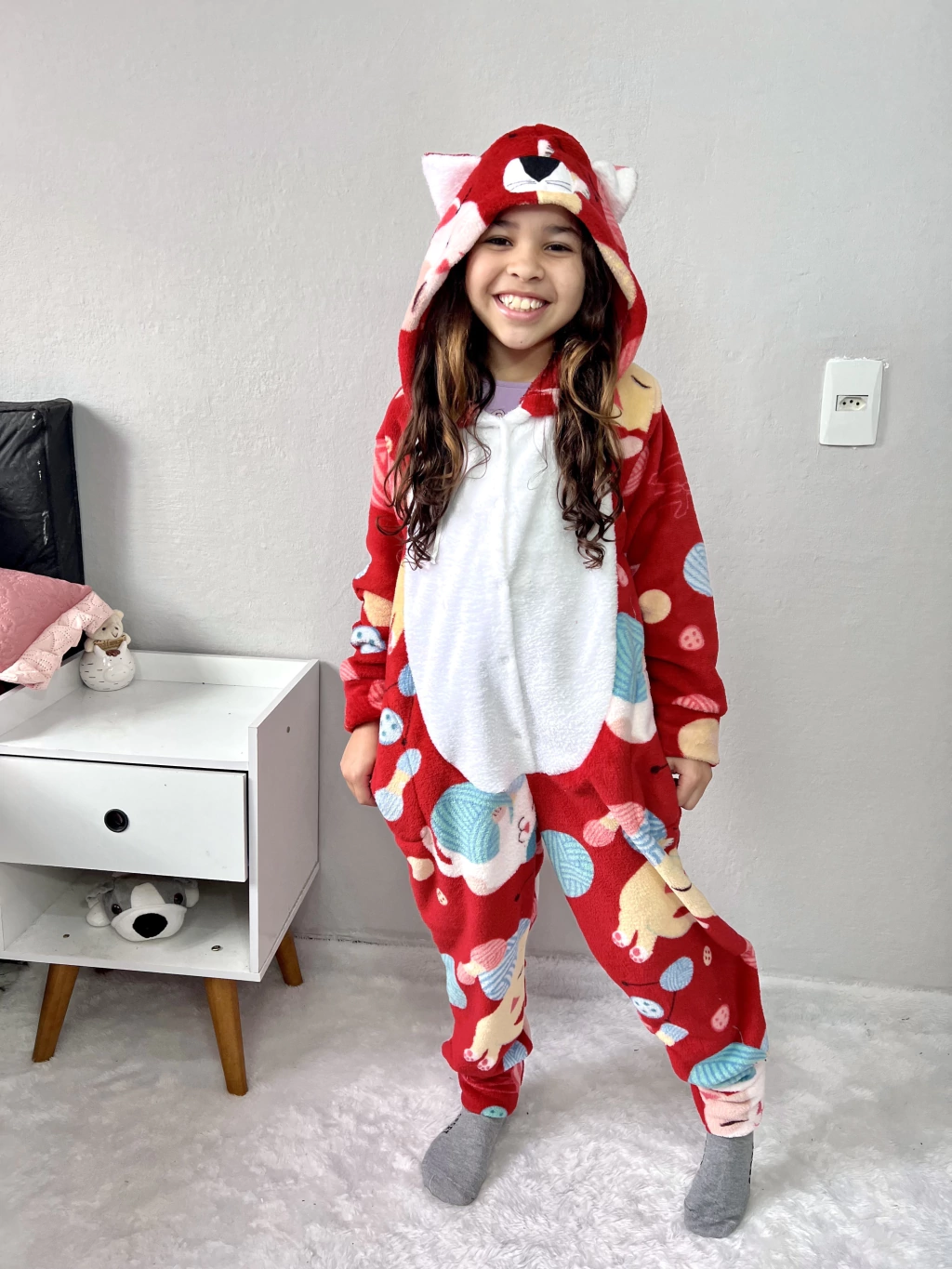 Macacão kate fleece infantil
