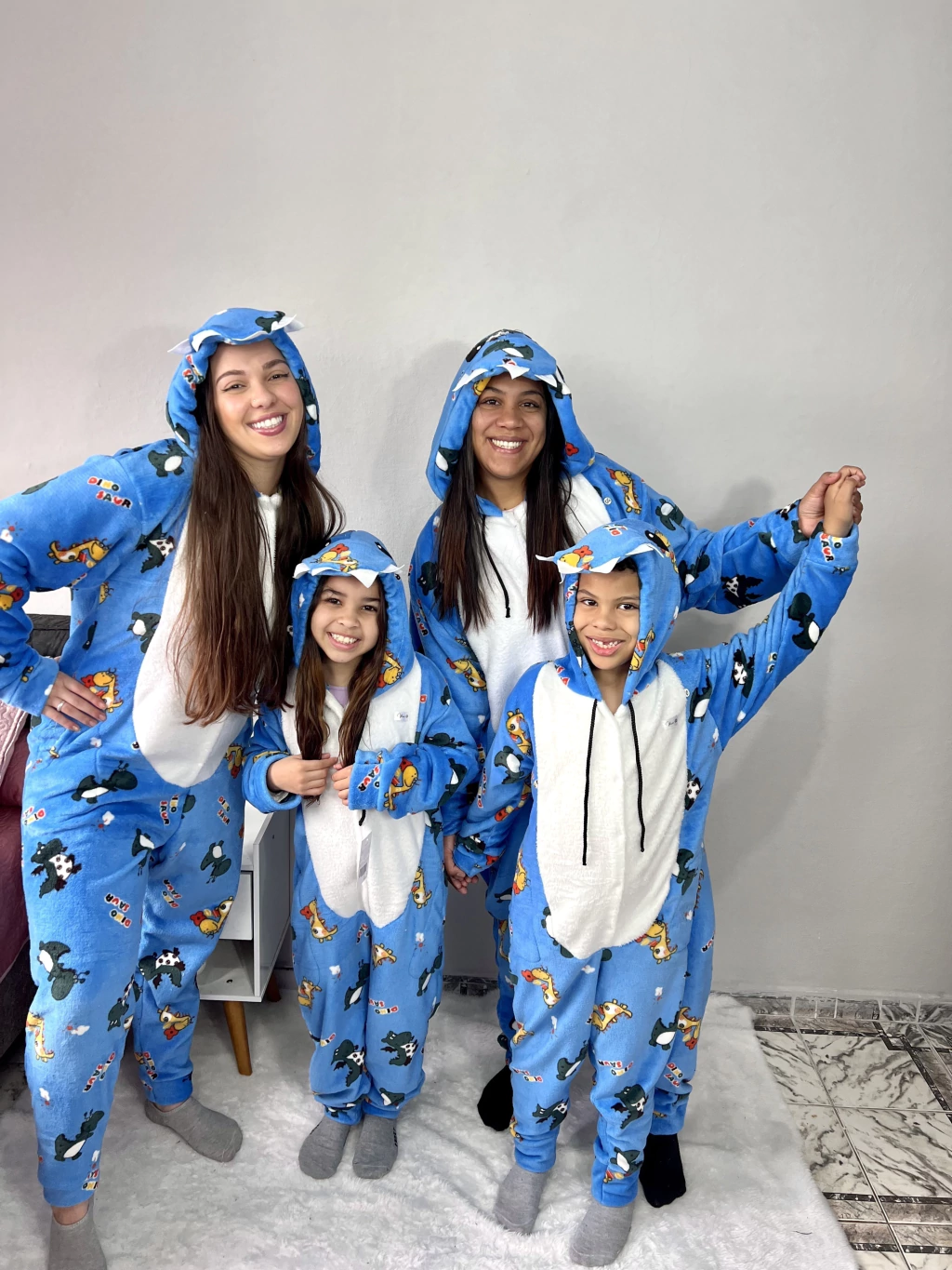 macacão Dino em fleece infantil