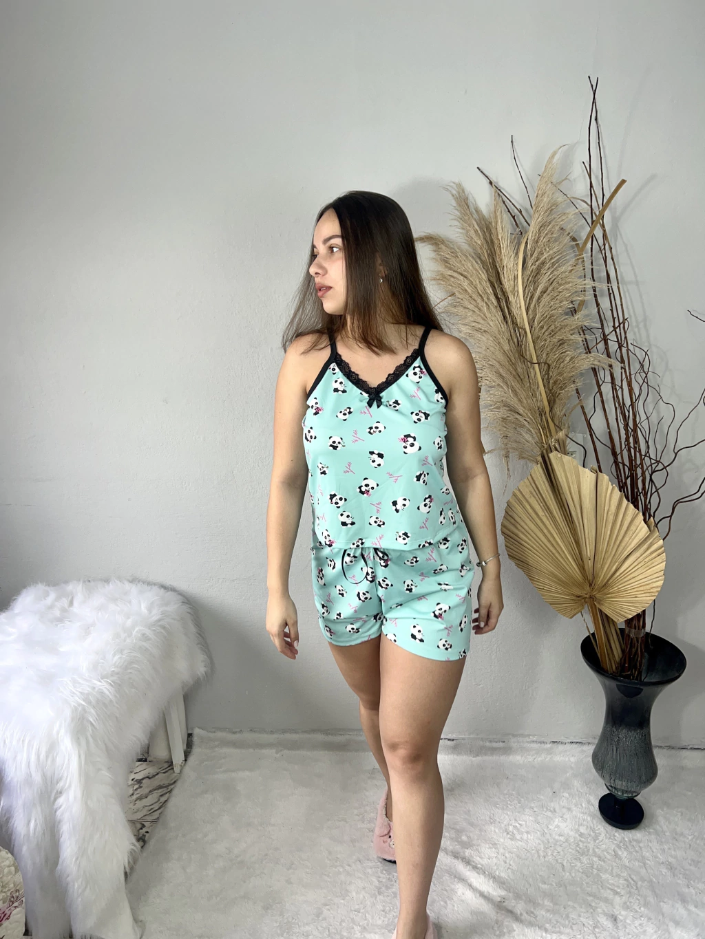 baby doll panda verde