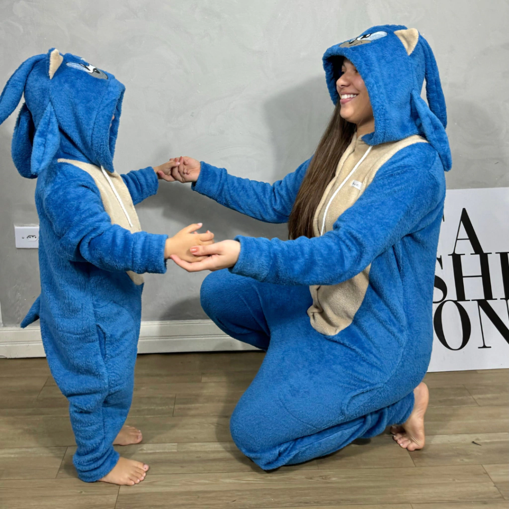 Macacão Sonic fleece