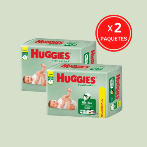 HUGGIES FLEXI COMFORT COMPRANDO 2 UNIDADES