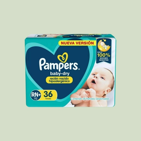PAMPERS BABY-DRY RN+36 Hasta 6kg - comprar online