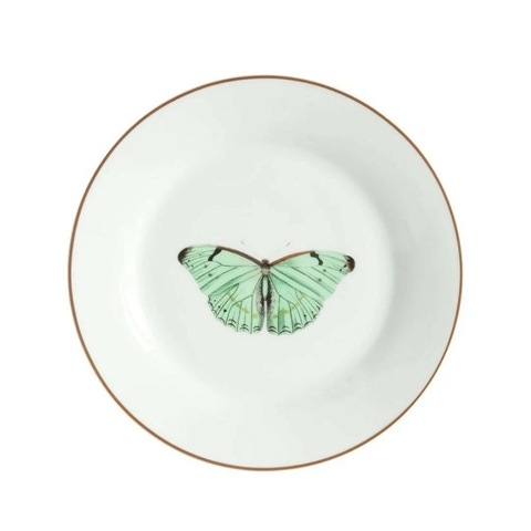 Prato sobremesa borboleta porcelana 19cm