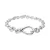 Bracelete fecho infinito assimétrico