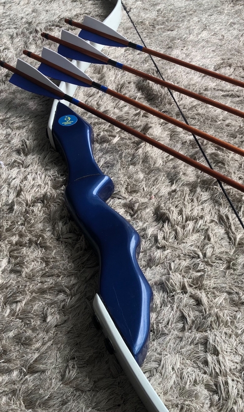 Arco Recurvo AZUL ROYAL e BRANCO
