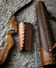 ALJAVA DE COURO MARROM - loja online