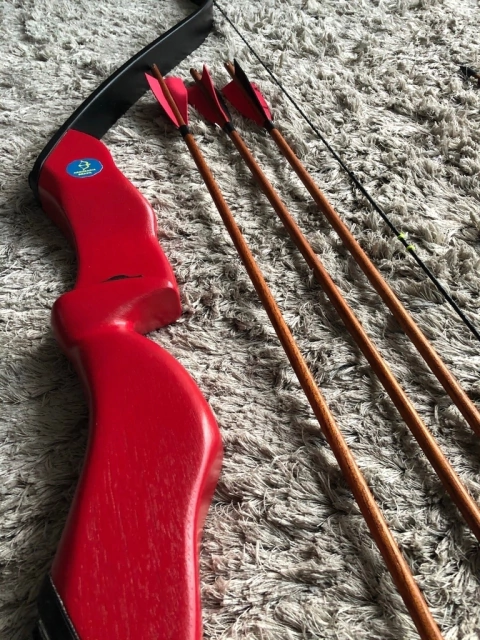 Arco Recurvo PRETO e VERMELHO