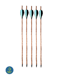 FLECHA DE MADEIRA PENA NATURAL - comprar online