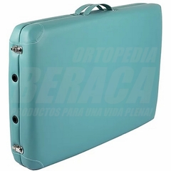 CAMILLA VALIJA PLEGABLE de Aluminio para Masajes, Fenestrada, Apoya Cabeza, Desmontable | Importada - ORTOPEDIA BERACA