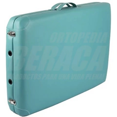 CAMILLA VALIJA PLEGABLE de Aluminio para Masajes, Fenestrada, Apoya Cabeza, Desmontable | Importada - ORTOPEDIA BERACA