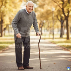 Bastón de Aluminio MANGO DESALINEADO | Importado - ORTOPEDIA BERACA