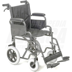 Silla de ruedas plegable y desmontable, perfecta para paseos con ruedas similares a neumáticas.