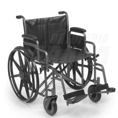 SILLA DE RUEDAS BÁRIATRICA REFORZADA SUPER ANCHO EXTRA ASIENTO 61cm - Usuarios Hasta 180kg. | Importada - comprar online