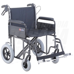 Silla de Ruedas de TRASLADO / PASEO, Ruedas Chicas - SUPER REFORZADA Bariátrica | Usuarios Hasta 180kg.