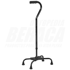 BASTÓN CUÁDRUPLE de Aluminio Mango Acodado - Base Amplia | Importado - comprar online