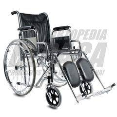 Silla De Ruedas STANDARD CON SISTEMA ELEVA PIERNAS Ruedas 60/20 Macizas | Importada