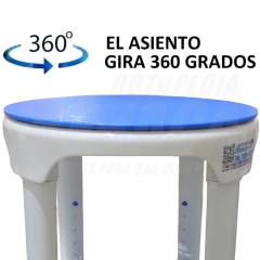 BANQUETA CON ASIENTO GIRATORIO DE BAÑO para Bañera y Ducha - Facilita el Ingreso y Egreso de la Bañera | Importado - tienda online