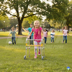 Andador de Aluminio PEDIÁTRICO CON RUEDAS Plegable | Importado - ORTOPEDIA BERACA