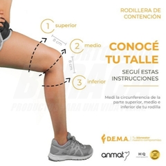 Rodillera con CONTENCIÓN ROTULIANA en U de Neoprene AJUSTABLE CON VELCROS en internet