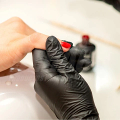 GUANTES DE NITRILO NEGROS - Sin Polvo - Descartanles - tienda online