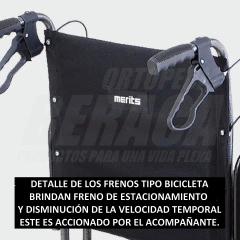 Silla de Ruedas de TRASLADO / PASEO, Ruedas Chicas - SUPER REFORZADA Bariátrica | Usuarios Hasta 180kg.