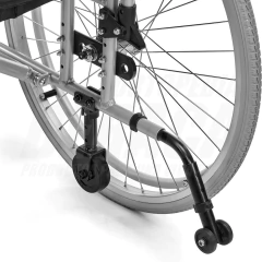 Silla De Ruedas de Aluminio PREMIUN Incluye PAR DE RUEDAS TRASERAS AUXILIARES PARA ESPACIOS REDUCIDOS | Importada en internet
