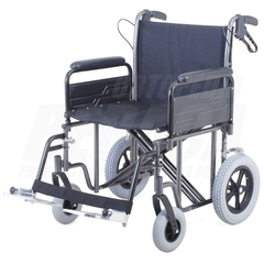 Silla de Ruedas de TRASLADO / PASEO, Ruedas Chicas - SUPER REFORZADA Bariátrica | Usuarios Hasta 180kg.