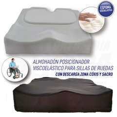 Imagen de ALMOHADÓN POSICIONADOR CON NUCLEO VISCOELÁSTICO para Sillas de Ruedas