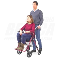 Andador ROLLATOR + SILLA DE RUEDAS - Producto Multifuncional 2 en 1 | Importado en internet