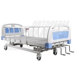 Cama Ortopédica Manual Con Ruedas Hospitalarias, Barandas, LECHO REGULABLE EN ALTURA - Incluye Porta Sueros | Importada en internet