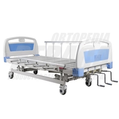 Cama Ortopédica Manual Con Ruedas Hospitalarias, Barandas, LECHO REGULABLE EN ALTURA - Incluye Porta Sueros | Importada - comprar online