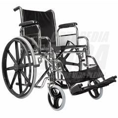Silla De Ruedas STANDARD BLACK WHEELS Desmontable Y Plegable AUTOTRASLADO Ruedas 60/20cm Macizas | Importada