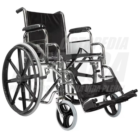 Silla De Ruedas STANDARD BLACK WHEELS Desmontable Y Plegable AUTOTRASLADO Ruedas 60/20cm Macizas | Importada - comprar online