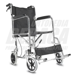 Silla De Ruedas TRASLADO / PASEO, Plegable y Desmontable Ruedas 20/20cm Macizas - IDEAL INTERIOR DOMICILIOS